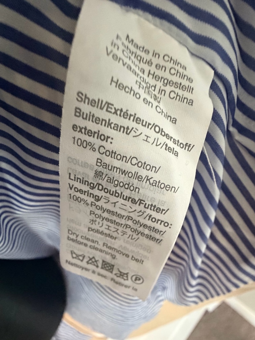 J Crew Classic Tan Belted Rain Coat size 00 - Picture 6 of 8